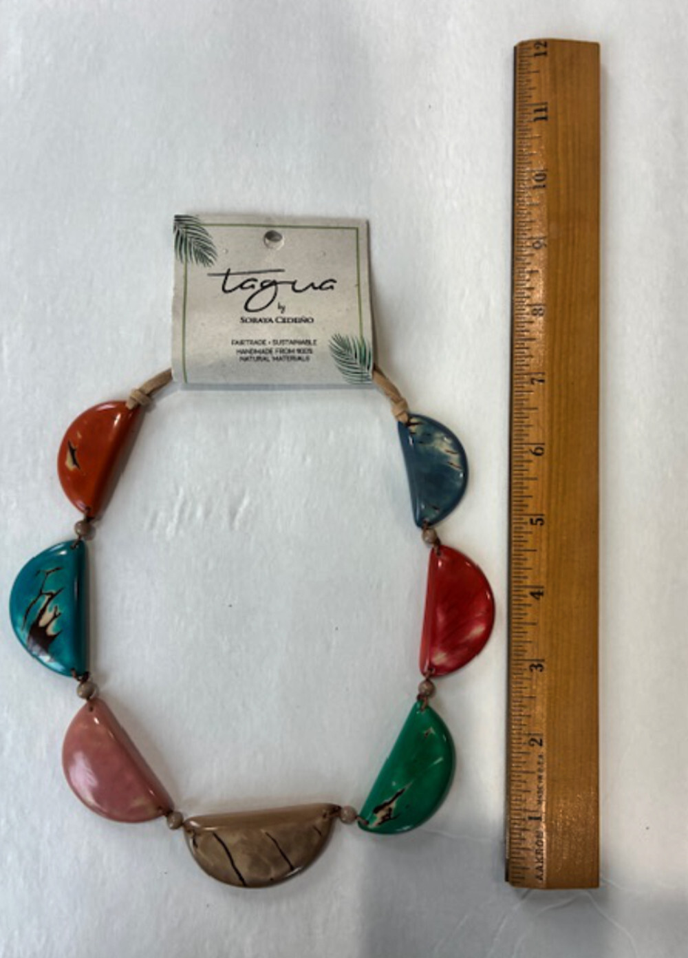 Tagua Nut Jewelry By Soraya Cedeno, Necklace, Georgia, multicolor