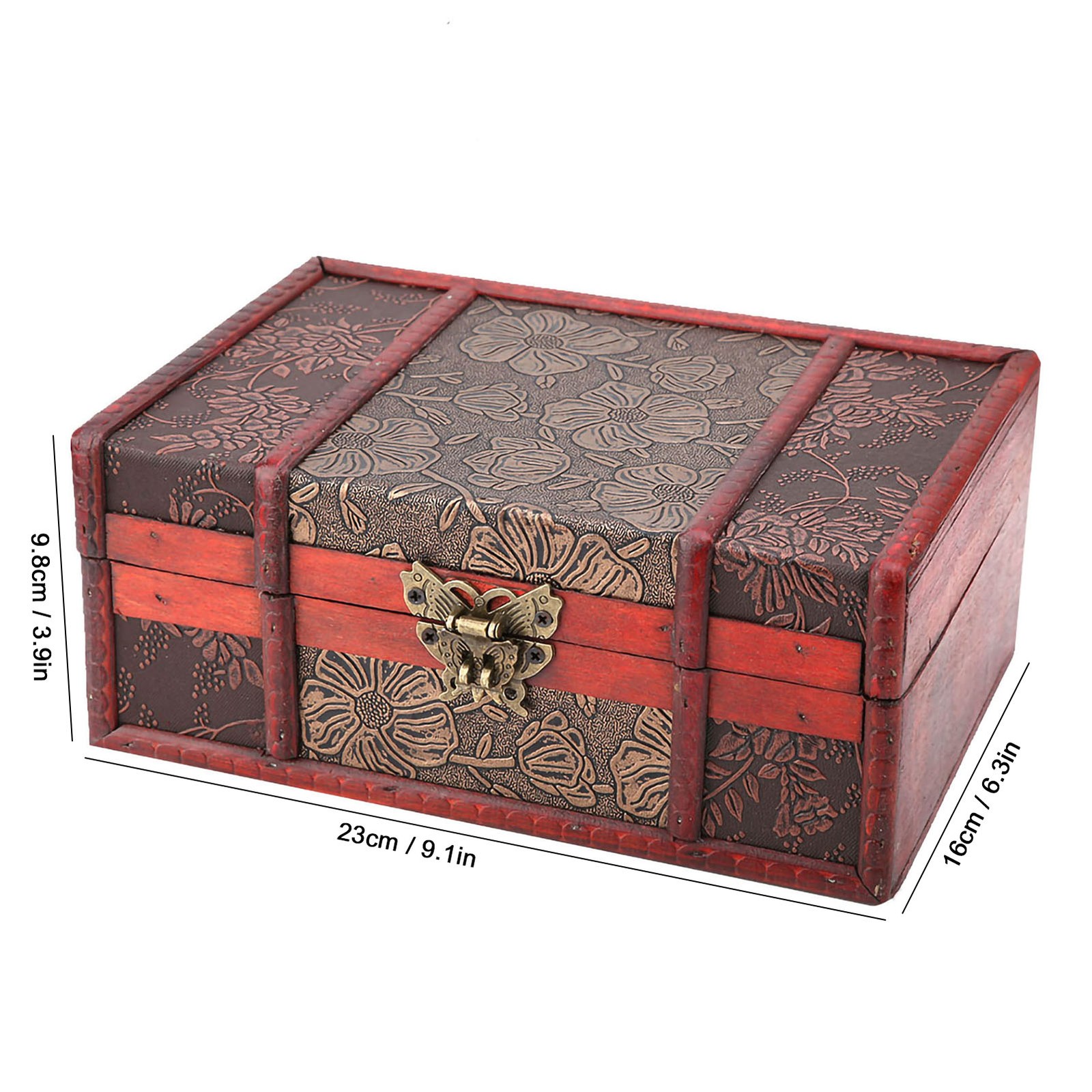 Elegant Small Wooden Storage Box For Book Collection