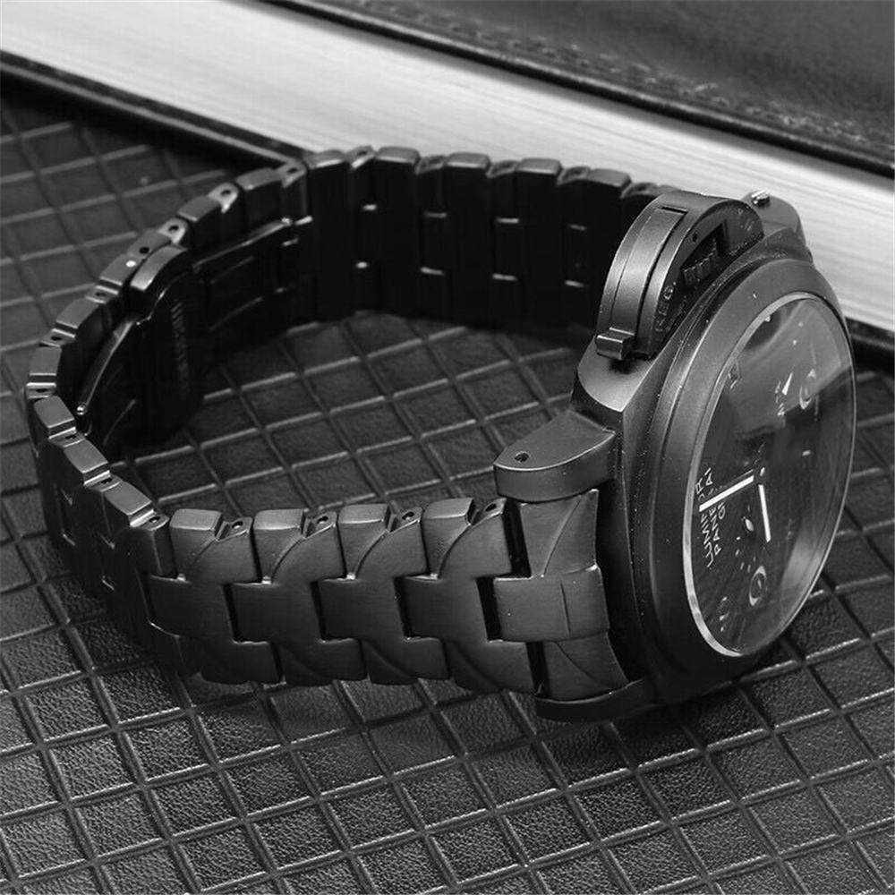 Stainless Steel Strap For Panerai Luminor PAM441 111 01316 Butterfly Buckle Band