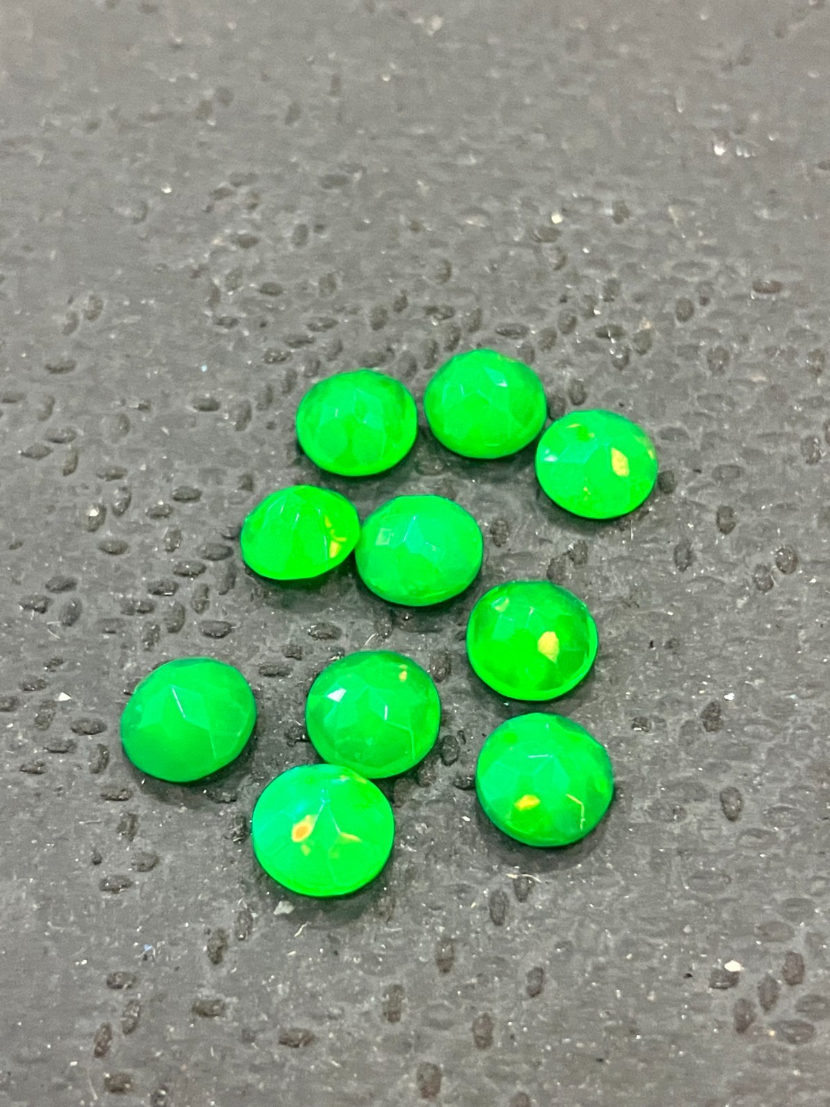 AAA Natural Ethiopian Green Fire Opal Round Cut Loose Gemstone For All Jewelry