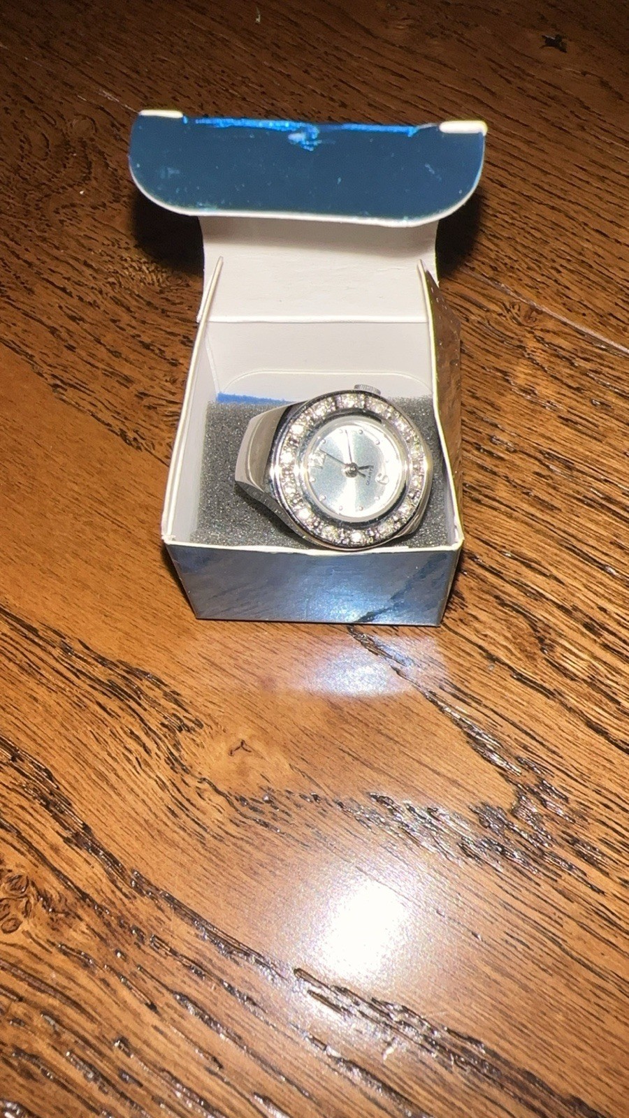 Vintage 2005 Avon Sparkling Ring Watch In Box Needs Battery F936721