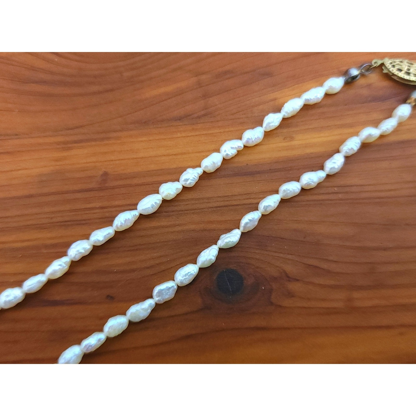 Vintage 14/20K Gold Filled Freshwater Pearl Necklace 16 1/2″
