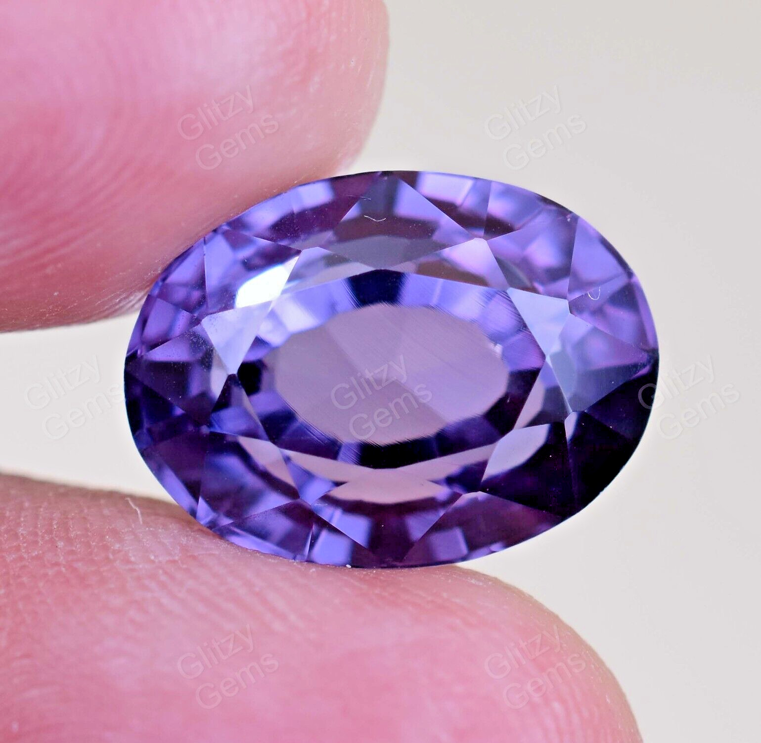 Natural Gray-Purple Cordierite 12.00 Ct Oval Certified Sri Lanka Loose Gemstone