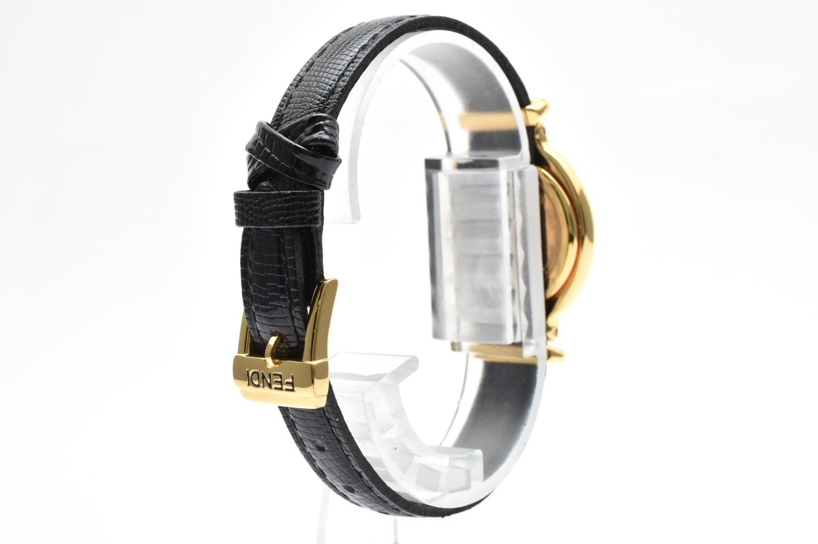 [5 Change Belts Box] FENDI 640L Vintage Women’s Quartz Watch Gold Tone