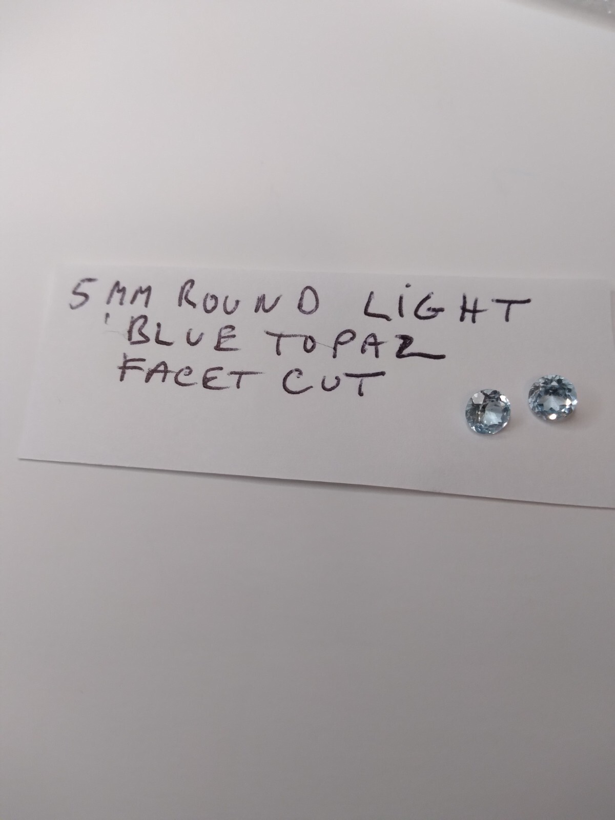 Genuine LiteBlue Topaz!Stunning Faceted Cut 5mm Round 0.57Ct. AAA Rated Quality