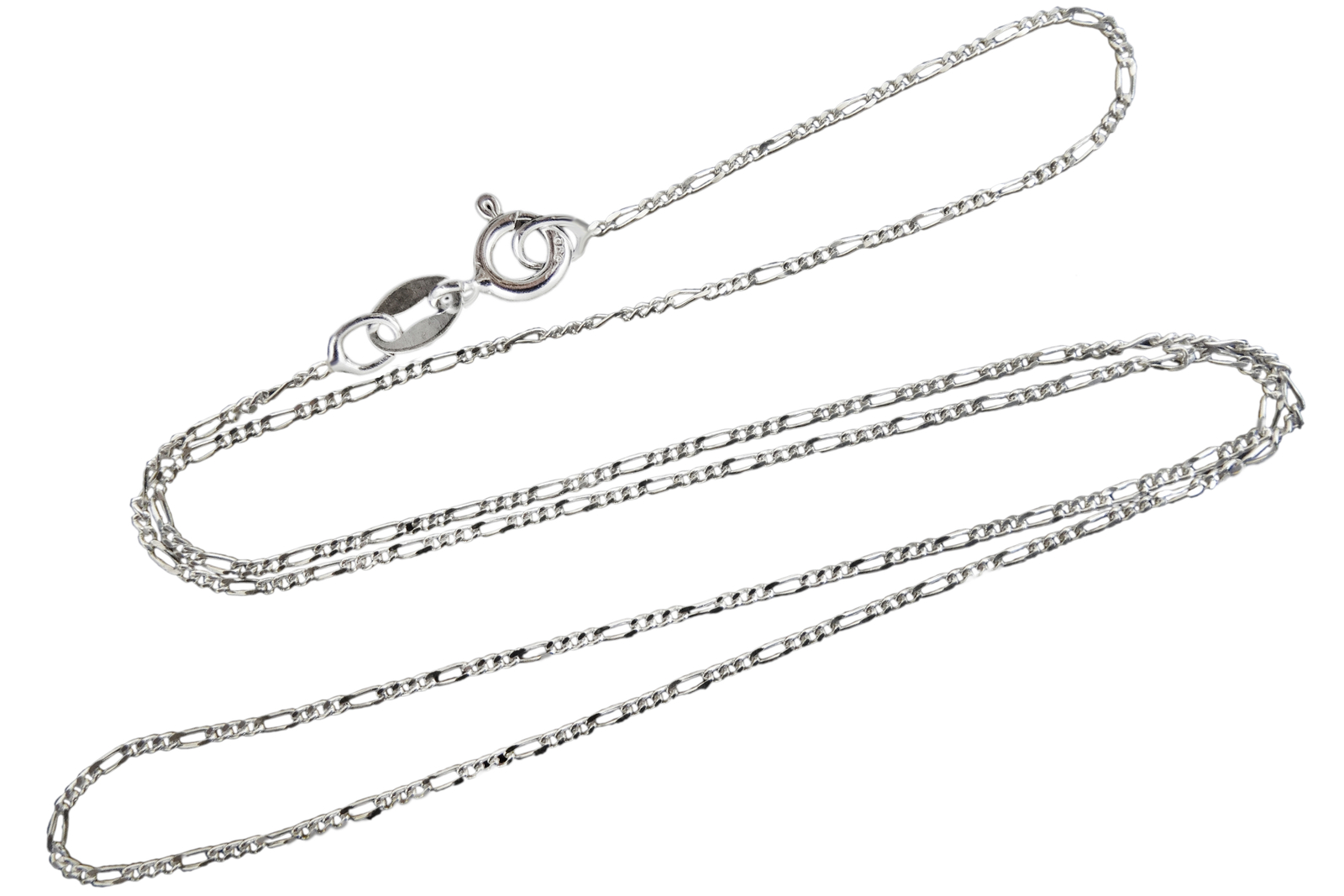 1mm Figaro Chain Necklace – 925 Sterling Silver – 16″ 18″ 20″ 24″ Italy Italian