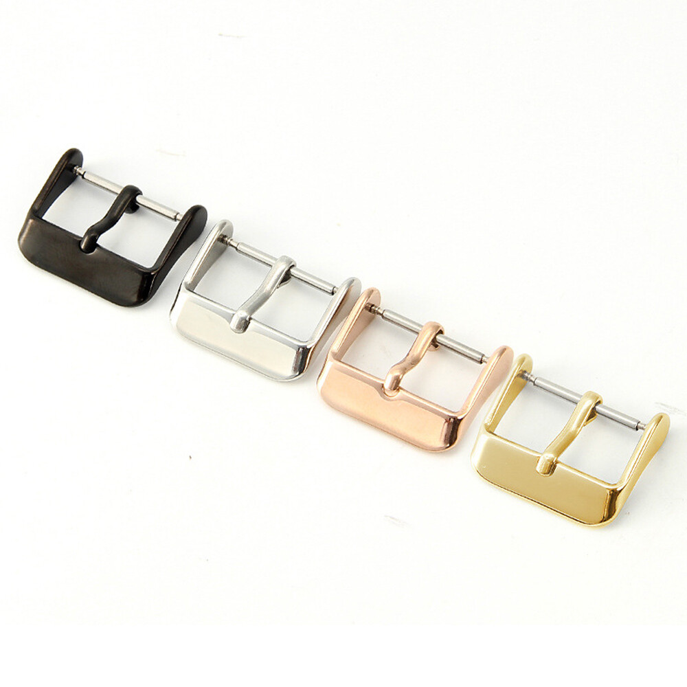 4PC Watch Buckle Clasp for Leather Rubber Watch Band Watch Strap – 16 18 20 22MM