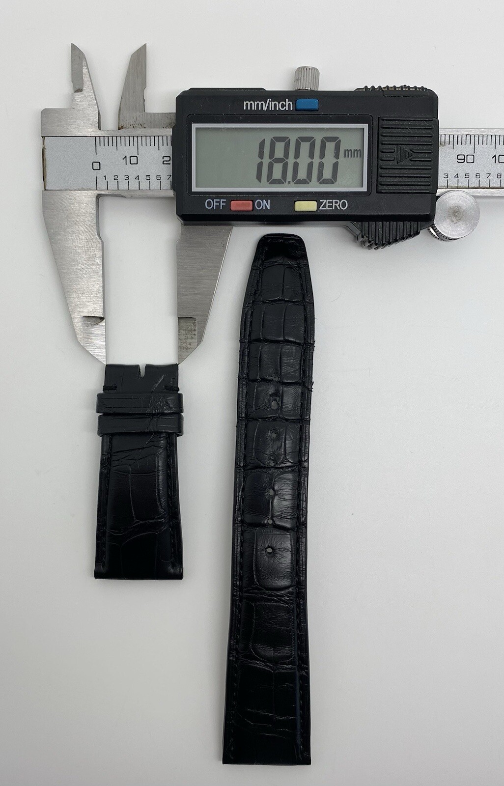 Authentic IWC 22mm x 18mm Black Alligator Watch Strap Band A20062 OEM