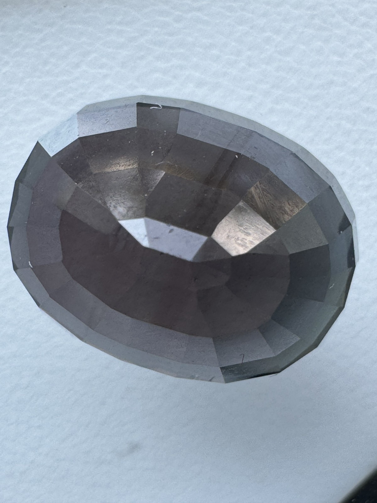 Dark Purple TOURMALINE, 14.04 Carats, 15.4 x 11.8 mm Oval, VSI. Mined in Nigeria