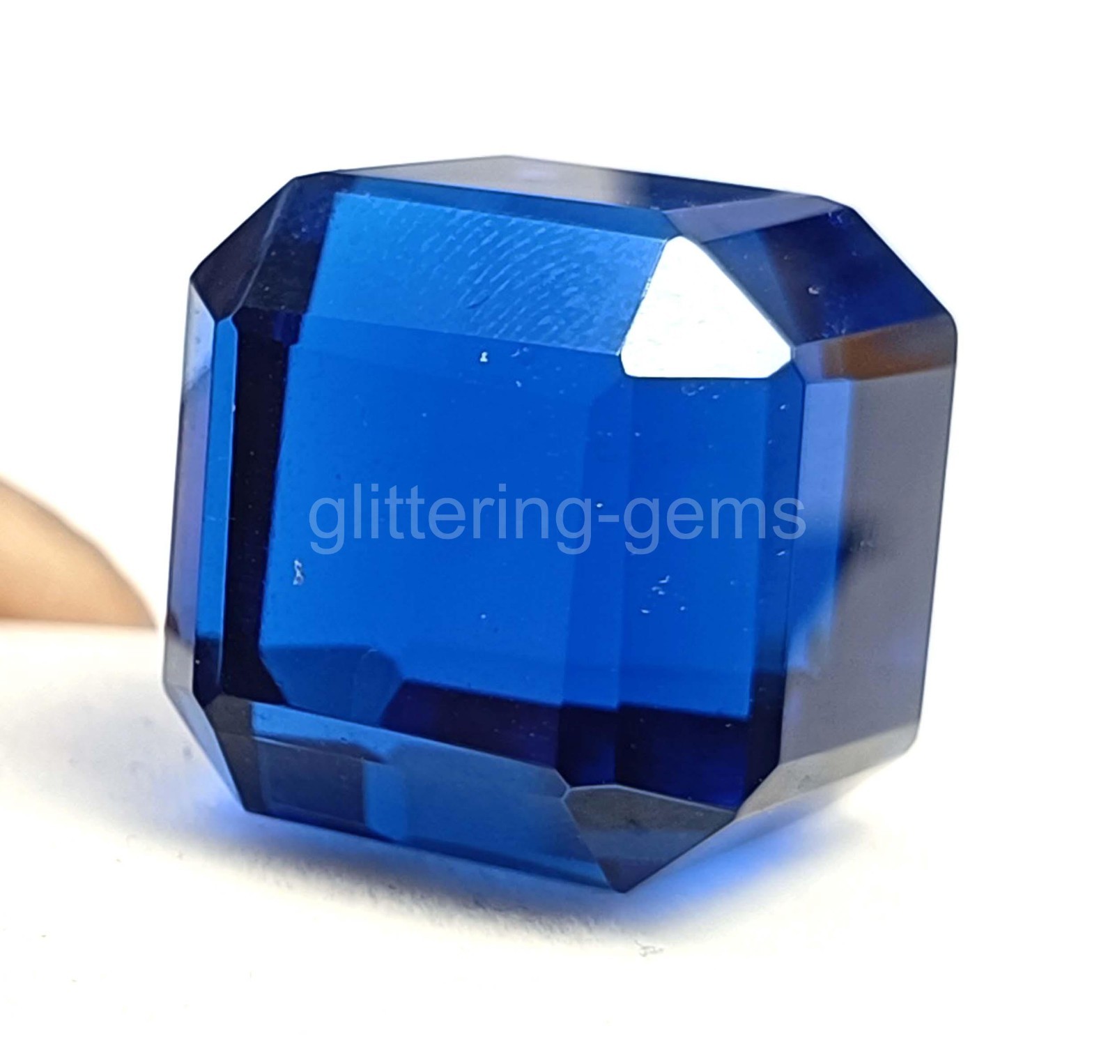 Natural 65.95 Ct Sri Lanka Blue Sapphire Cube Cut | IGL Certified Loose Gem 5JOR