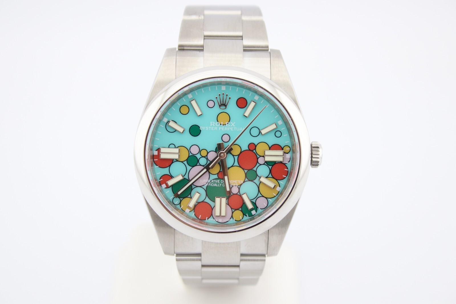 Rolex 124300 Oyster Perpetual 41mm Custom Celebration Dial