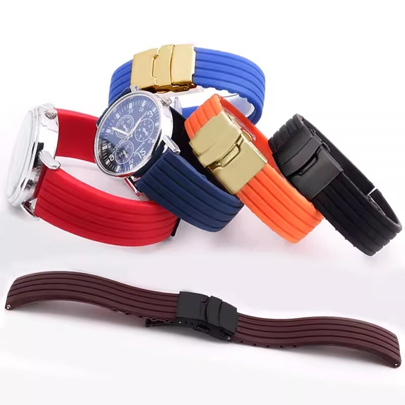 Cuttable Silicone Rubber Watch Band Watch Strap Replacement Bracelet 18 20 22 24