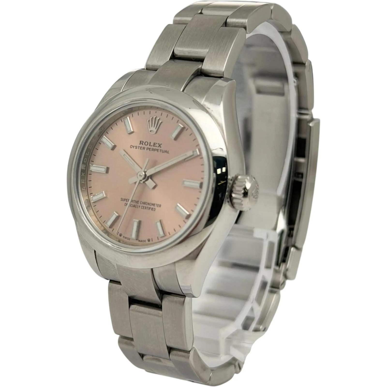 Rolex Oyster Perpetual 28mm Steel Pink Dial Automatic Lady’s Watch 276200