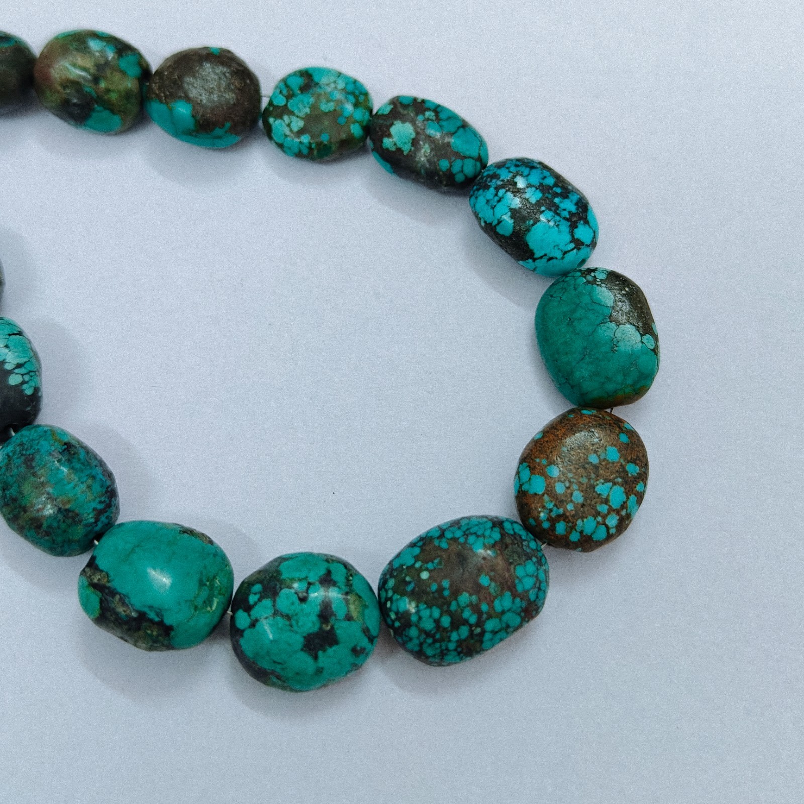 Turquoise Oval Shape Beads Gemstone Genuine Natural Tibet Turquoise Loose Beads