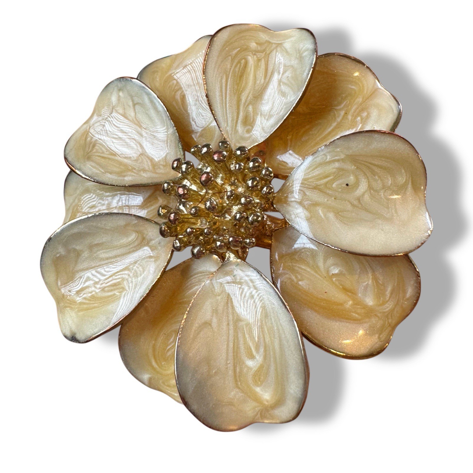 Vintage Floral Brooch Lot 10pc JJ Jonette Enamel Porcelain Flower Bouquet Clip