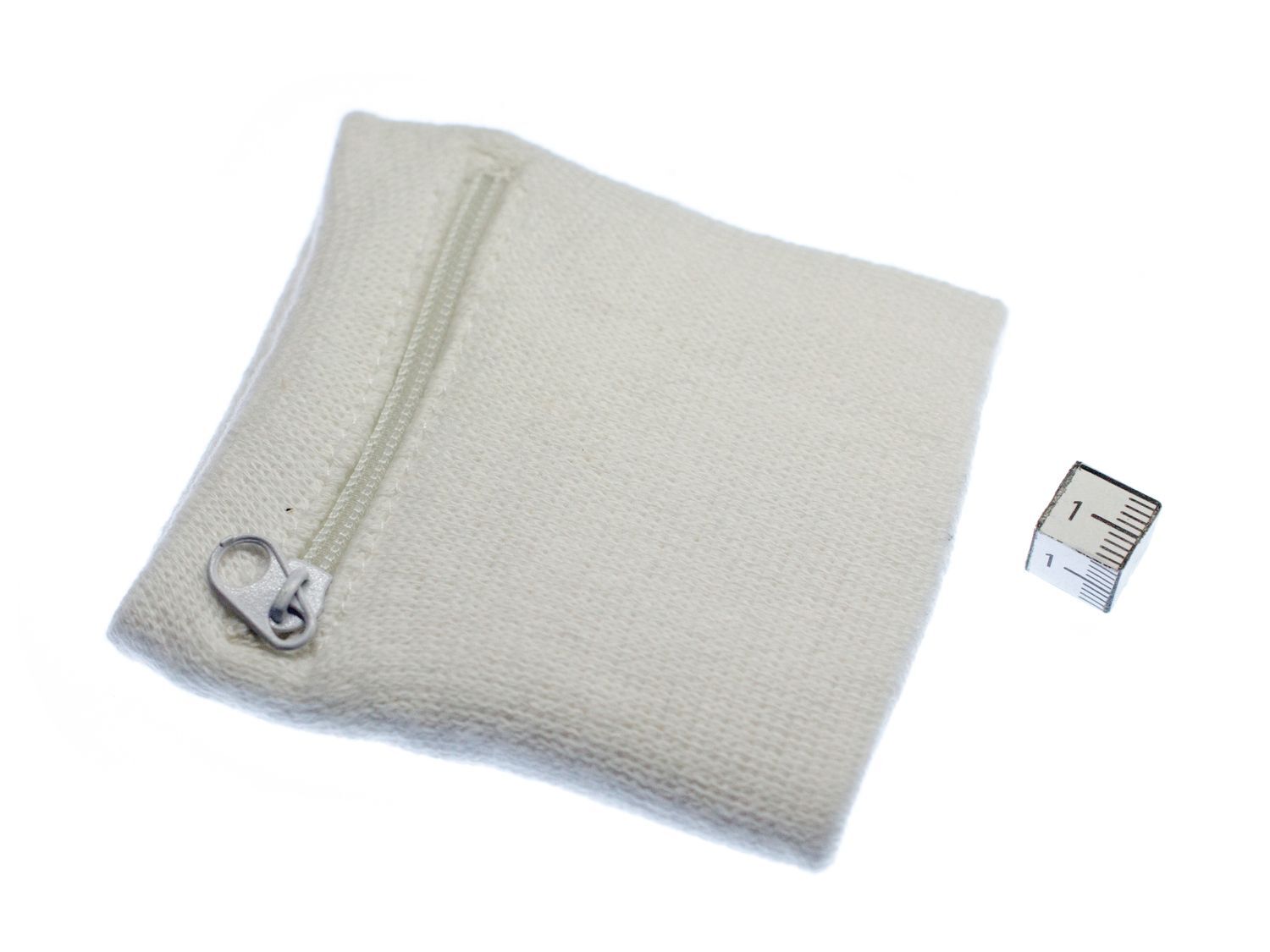 Sweatband with zipper wallet Miniblings blue anchor background white