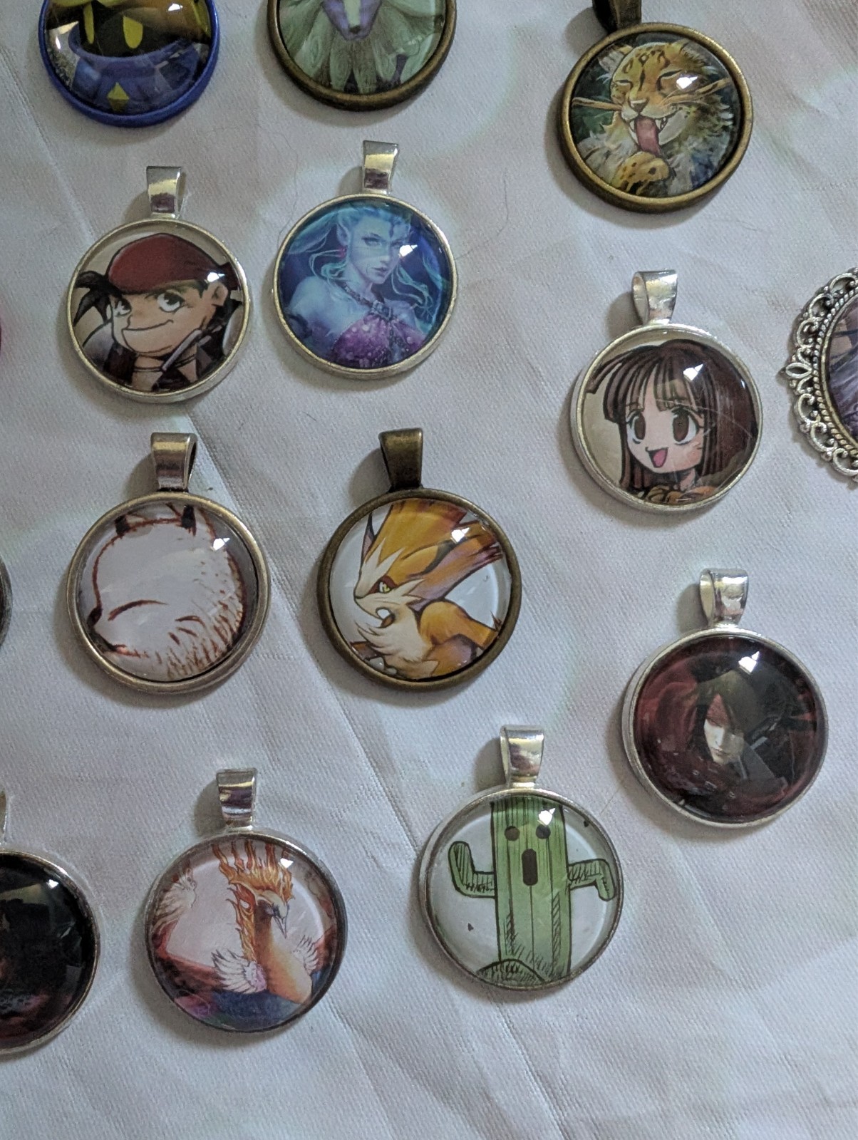 Lot of 27 Final Fantasy Handmade Pendants RPG Video Game Charms