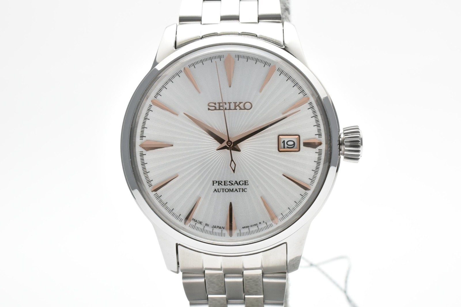 [ MINT] Box Seiko Presage 4R35-01T0 Automatic SARY137 White Men’s Watch JAPAN