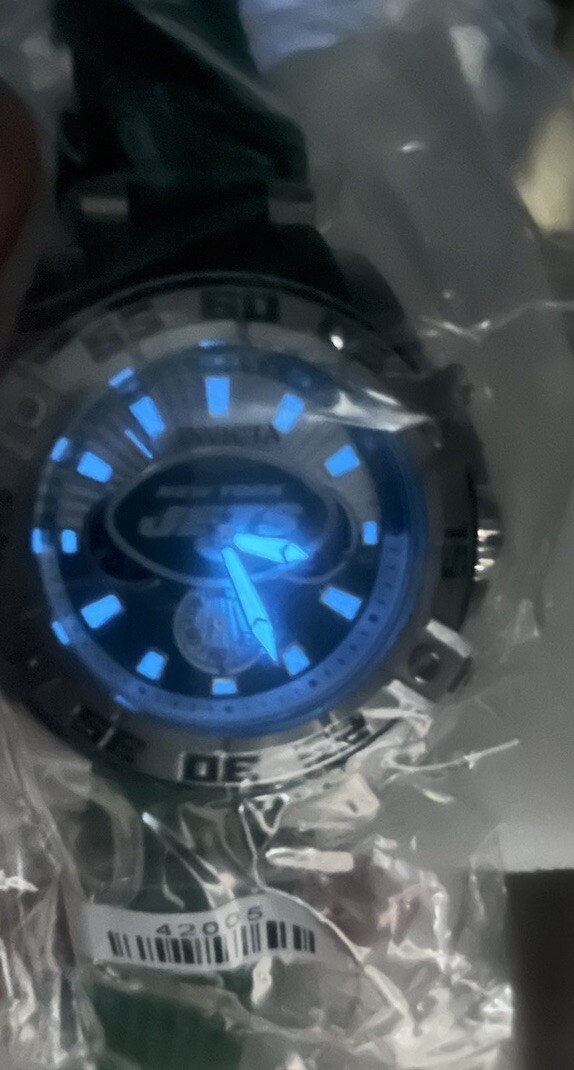 New! Invicta 43.5mm NFL Atlanta Falcons Quartz Watch Silver/Red 41996