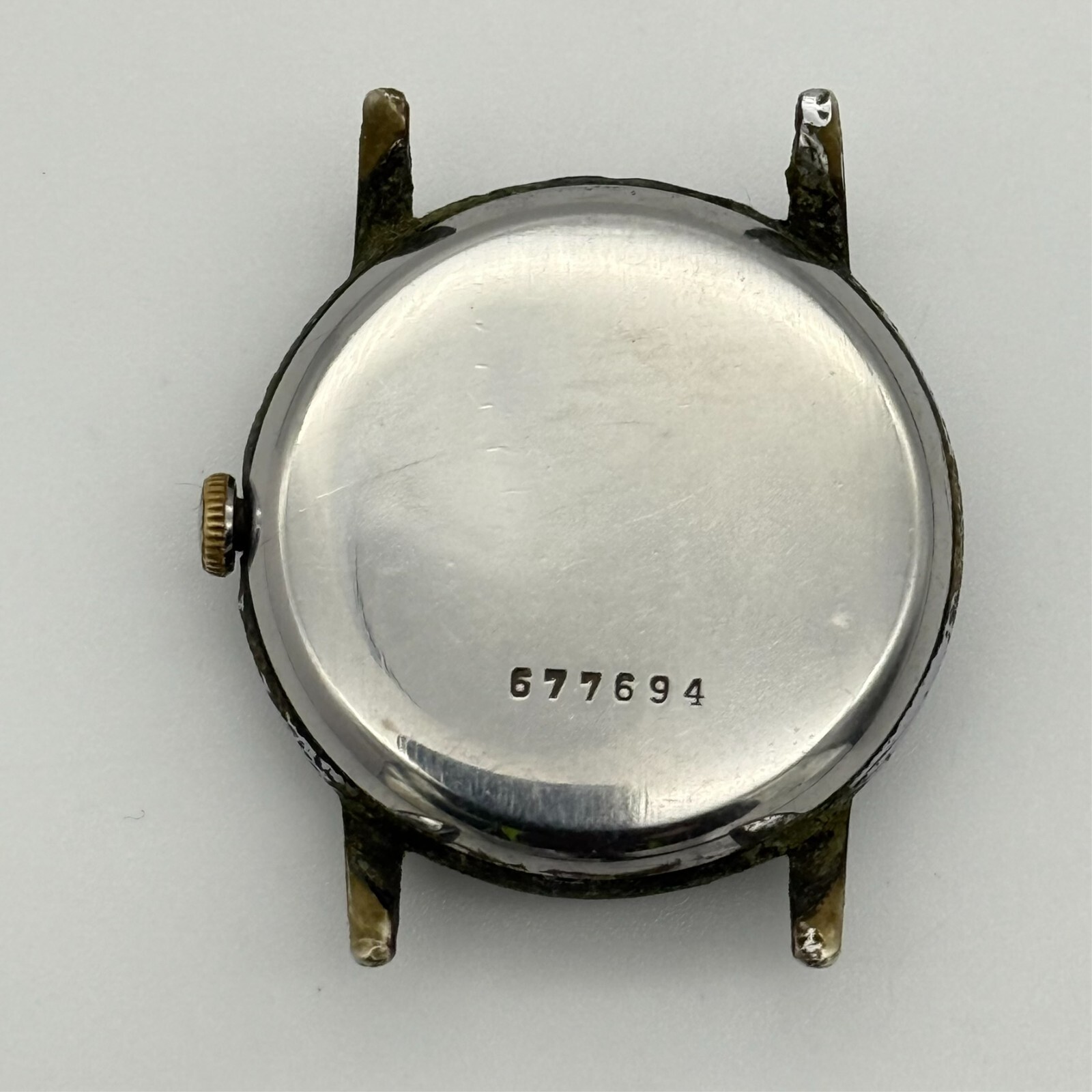 Vintage Men’s RECTA Military Swiss Mechanical Watch, 33mm, Small Sec (For Parts)