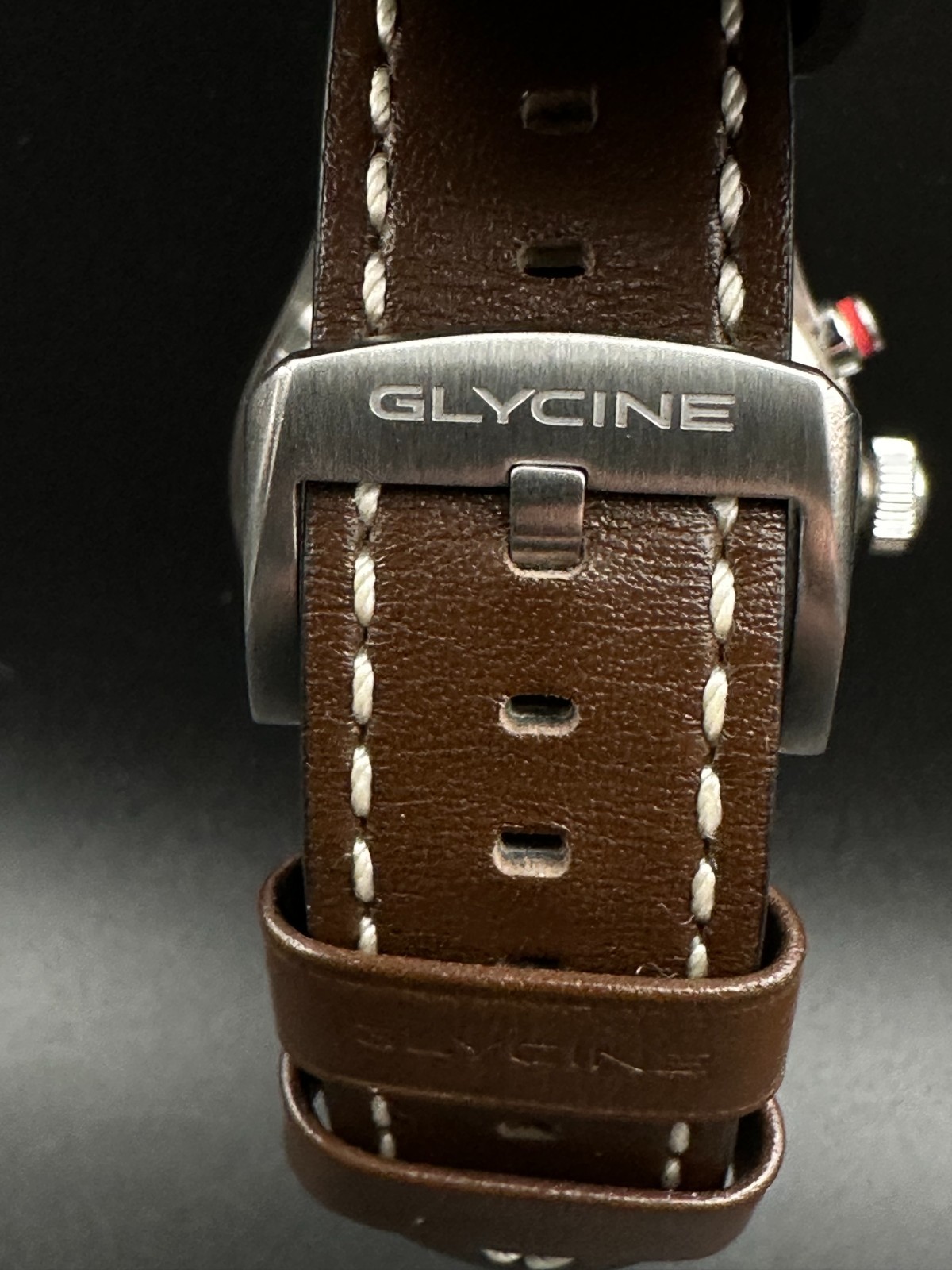 Glycine Airpilot Dual Time GMT 44mm Swiss Made Flieger Men’s Quartz Watch GL0366