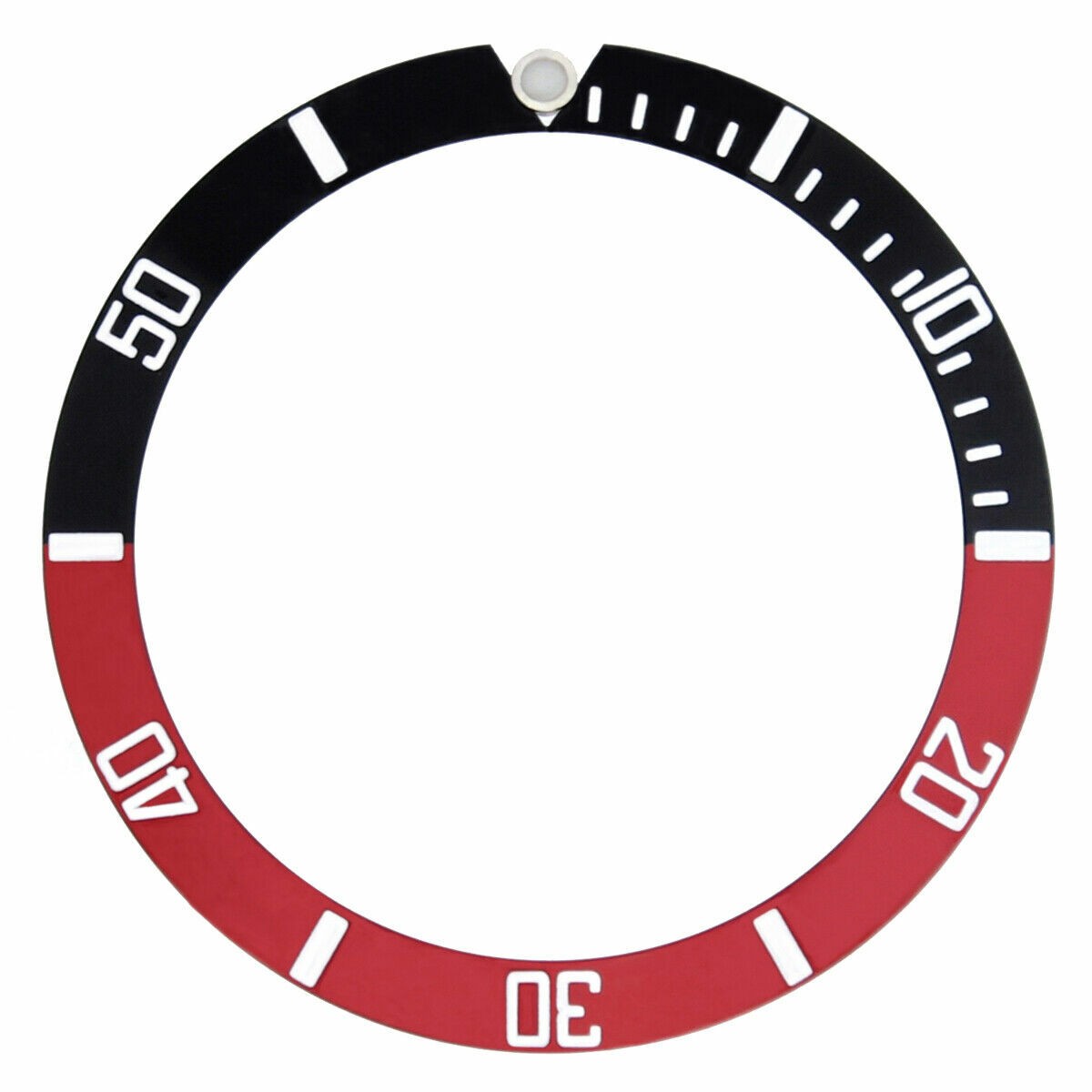 BEZEL INSERT FOR SEIKO SKX031 SKX033 J+K 7S26-0040 – 100M RED/BLACK