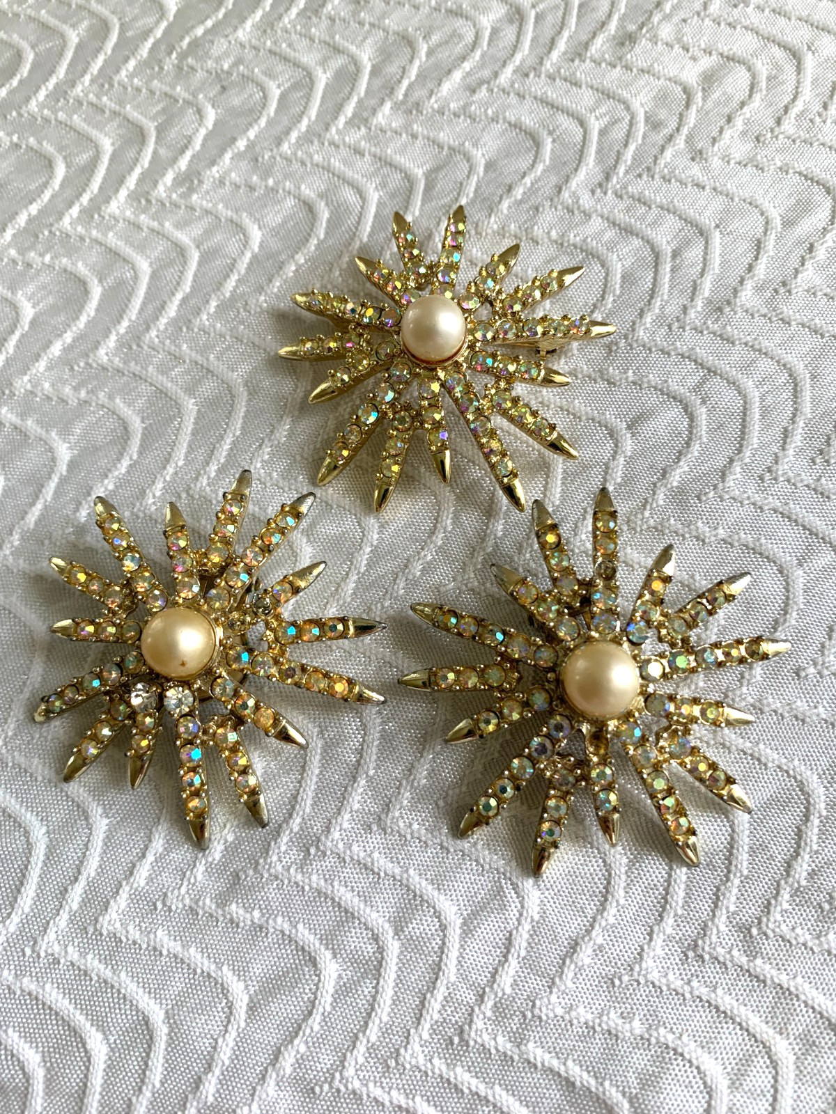 Vintage Sarah Coventry Jonquil Necklace, Evening Comet Set~Emmons Rhinestone Set