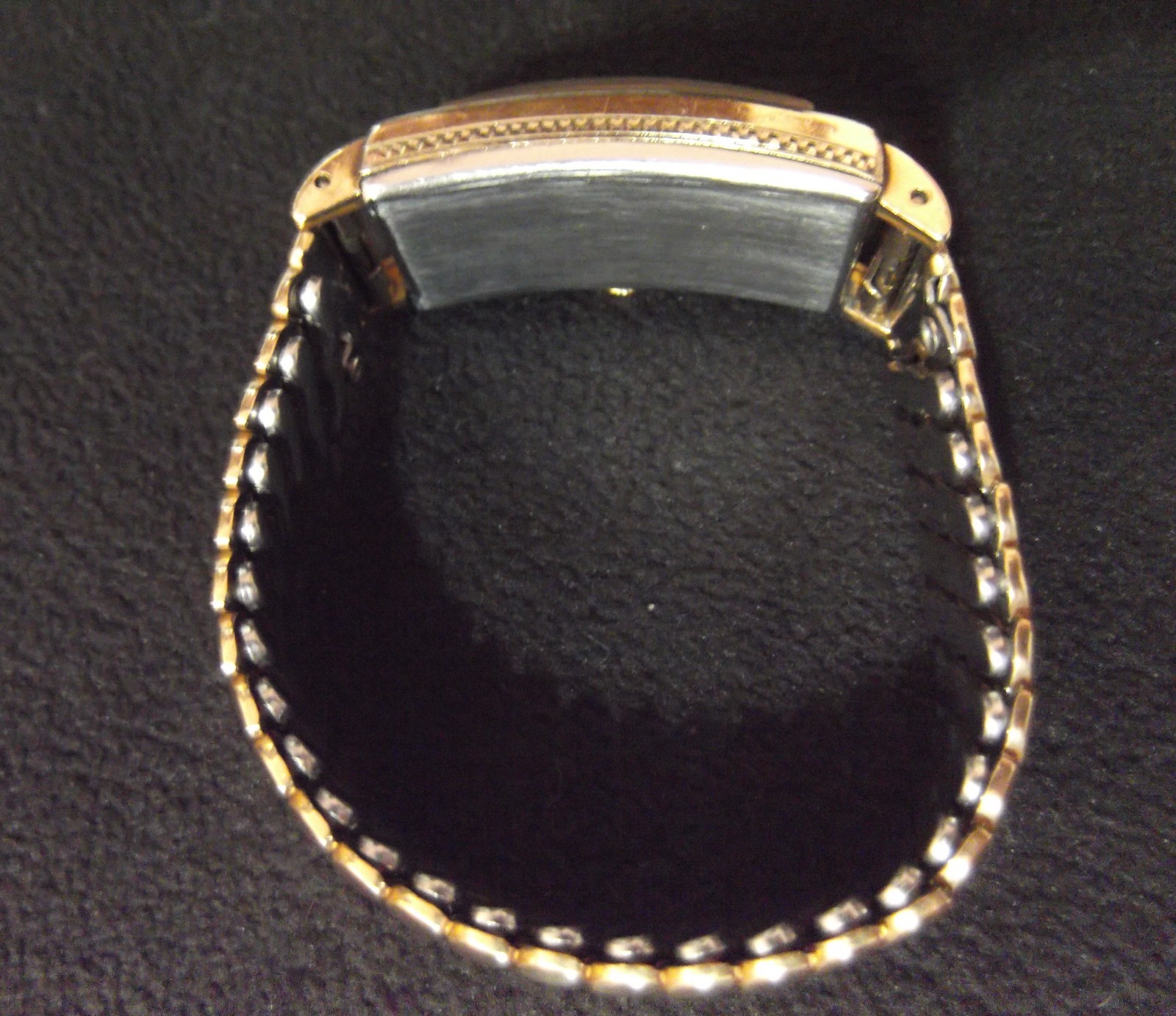 VINTAGE ART DECO BROADWAY CURVED MEN’S WATCH 1OK G/F BAND MANUAL WIND