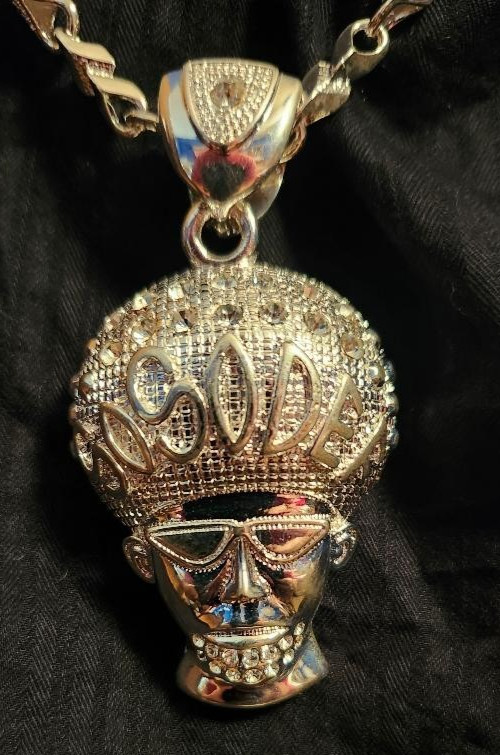 MIP- So So Def Music chrome plated pendant/ matching 30 inch hip hop chain