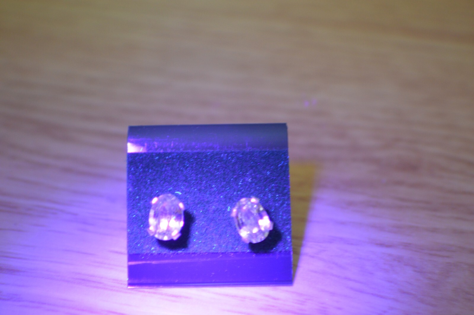 1.83ct Color Change Diaspore Solitaire Earrings ~ Fine Sterling Silver 7x5mm