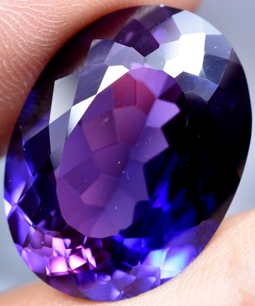 Natural 31.45 Ct Boysenberry Sapphire GGL Certified fabulous Loose Gemstone