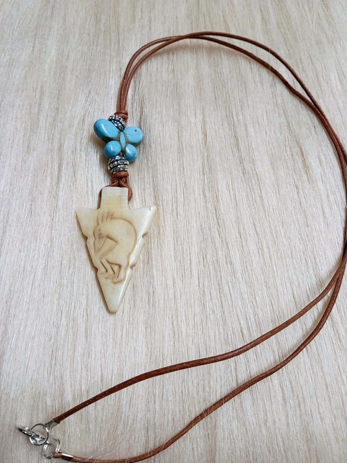 Kokopeli Bone Necklace