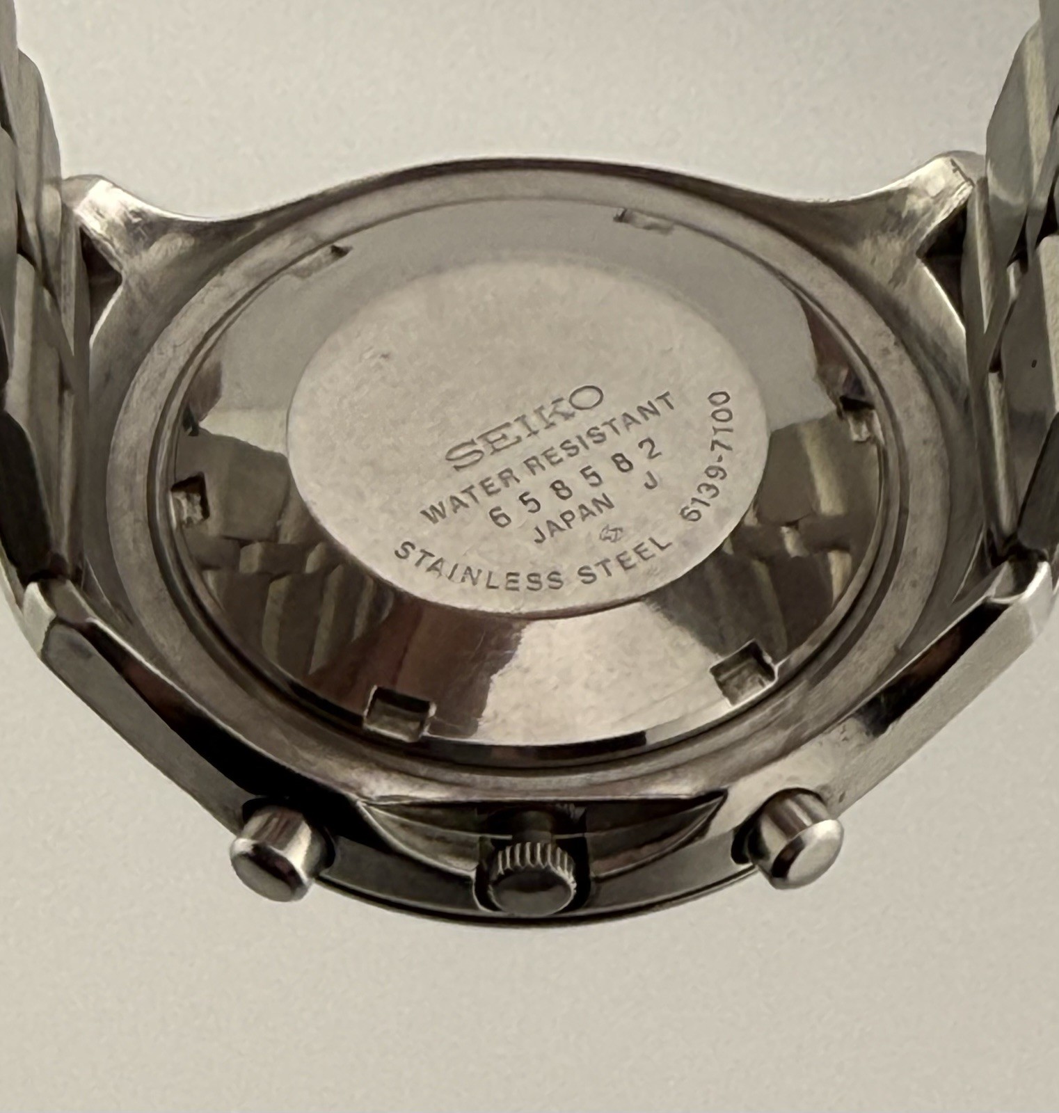 SEIKO 6139-7100 Helmet Watch•Automatic Chronograph•All Functions work properly•
