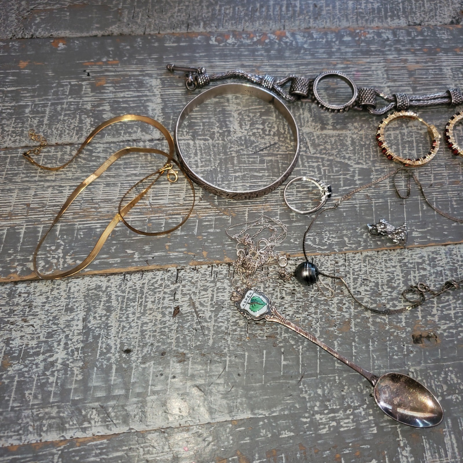 Sterling 925 stamped mixed jewelry “scrap” untested 117 g.