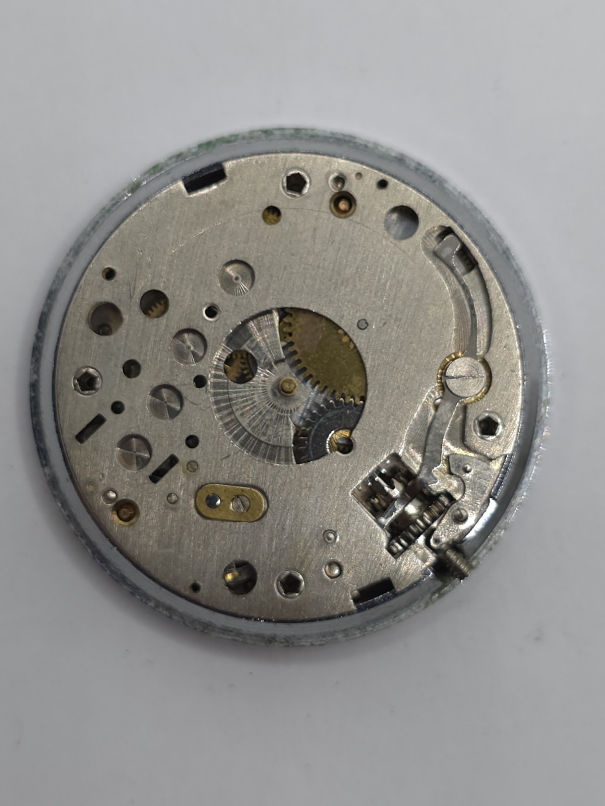 Vintage ORION Watch Movement Cal. BFG 866 Black Dial 2 Hands Main Spring Parts