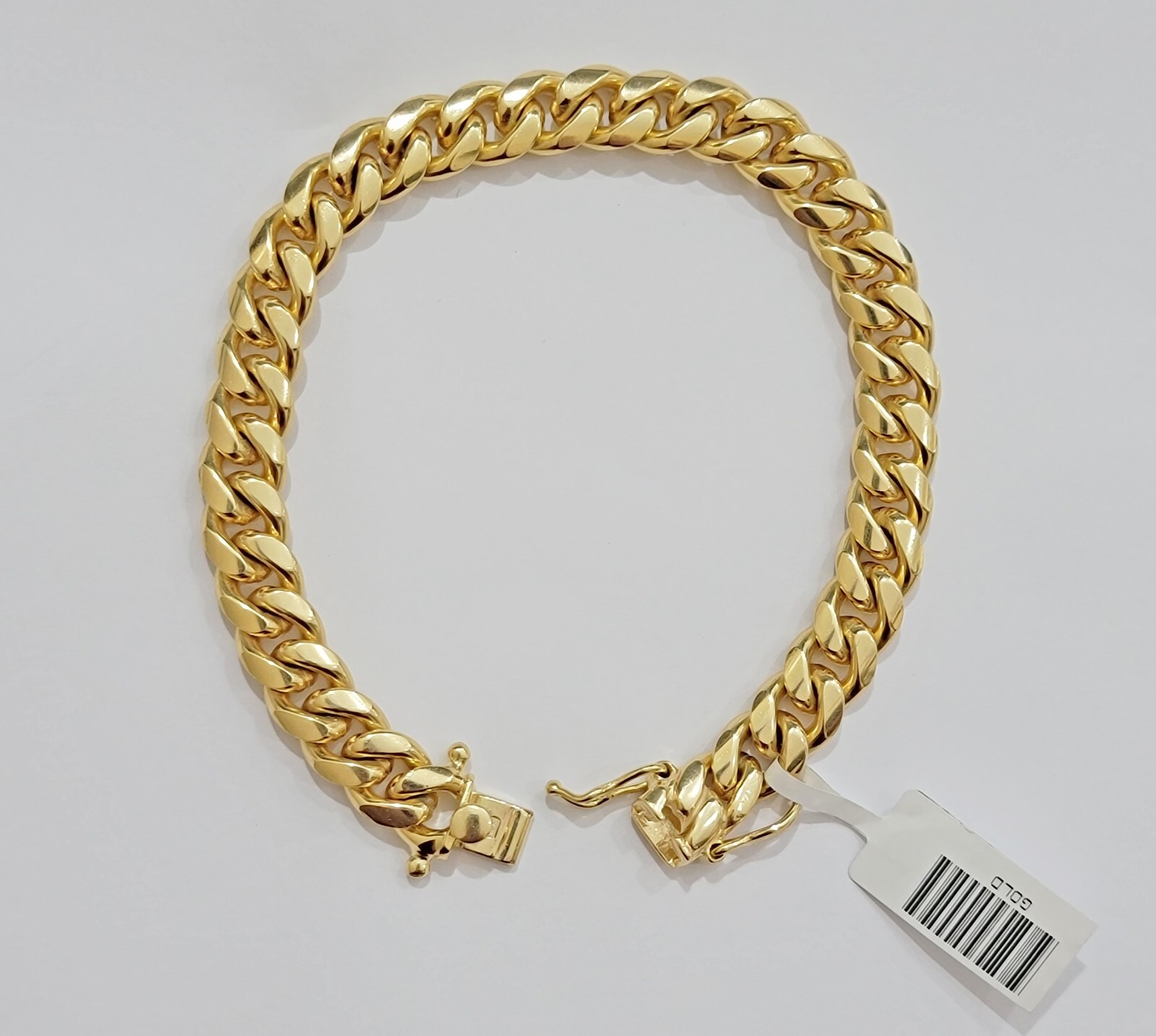 REAL 10k Gold Miami Cuban Bracelet 8″ 8.5mm 10 kt Yellow Gold Strong SOLID Links