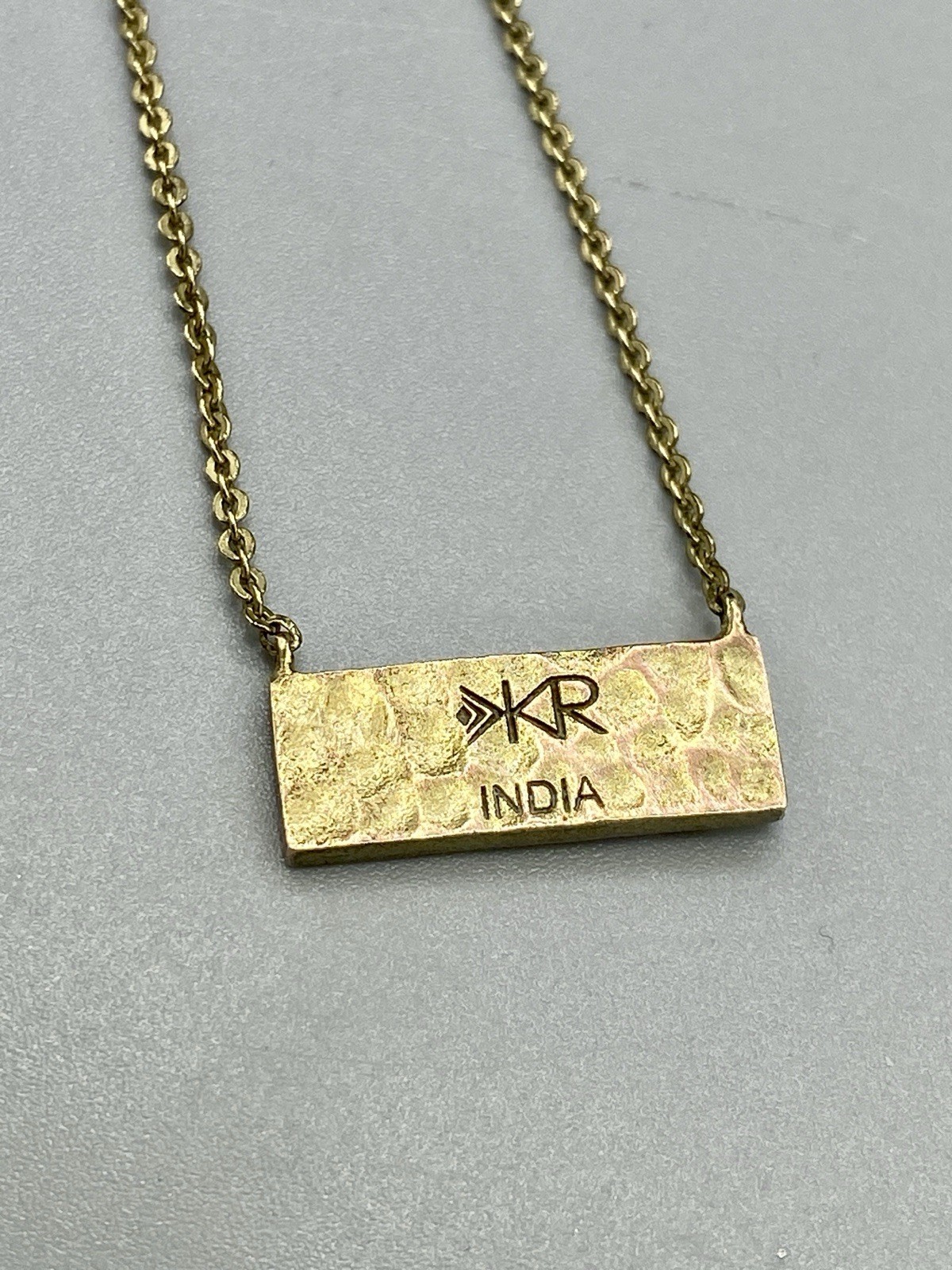 Silpada KR Crossbar Swarovski Crystal Brass Necklace 15″ With A 2″ Extender