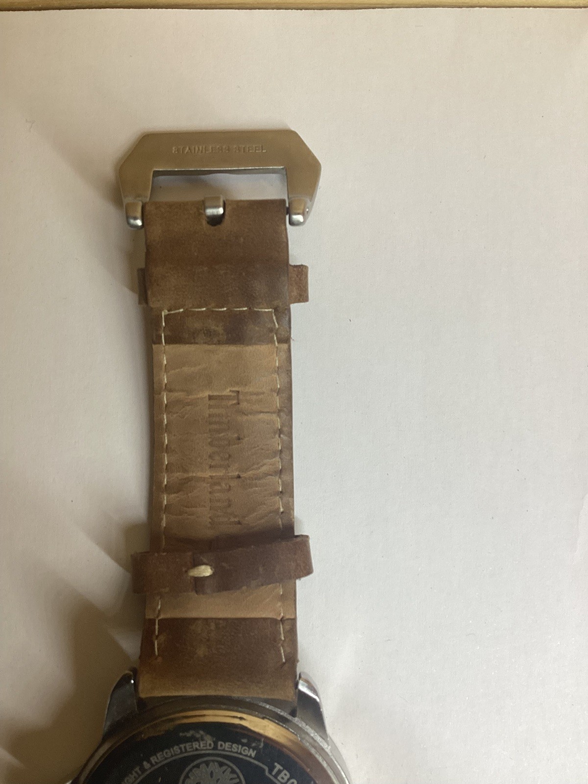 Timberland TB02AV Men’s Watch with Brown Leather Strap requires new battery