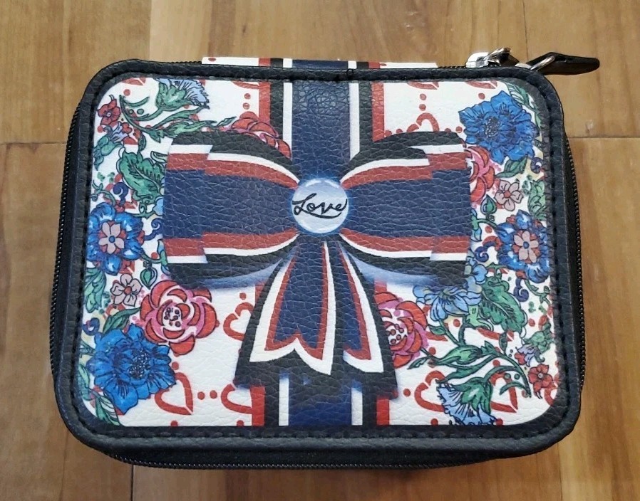 Brighton Be Your Kind Of Beautiful Soft Case Travel Zipper Jewelry Box AS IS