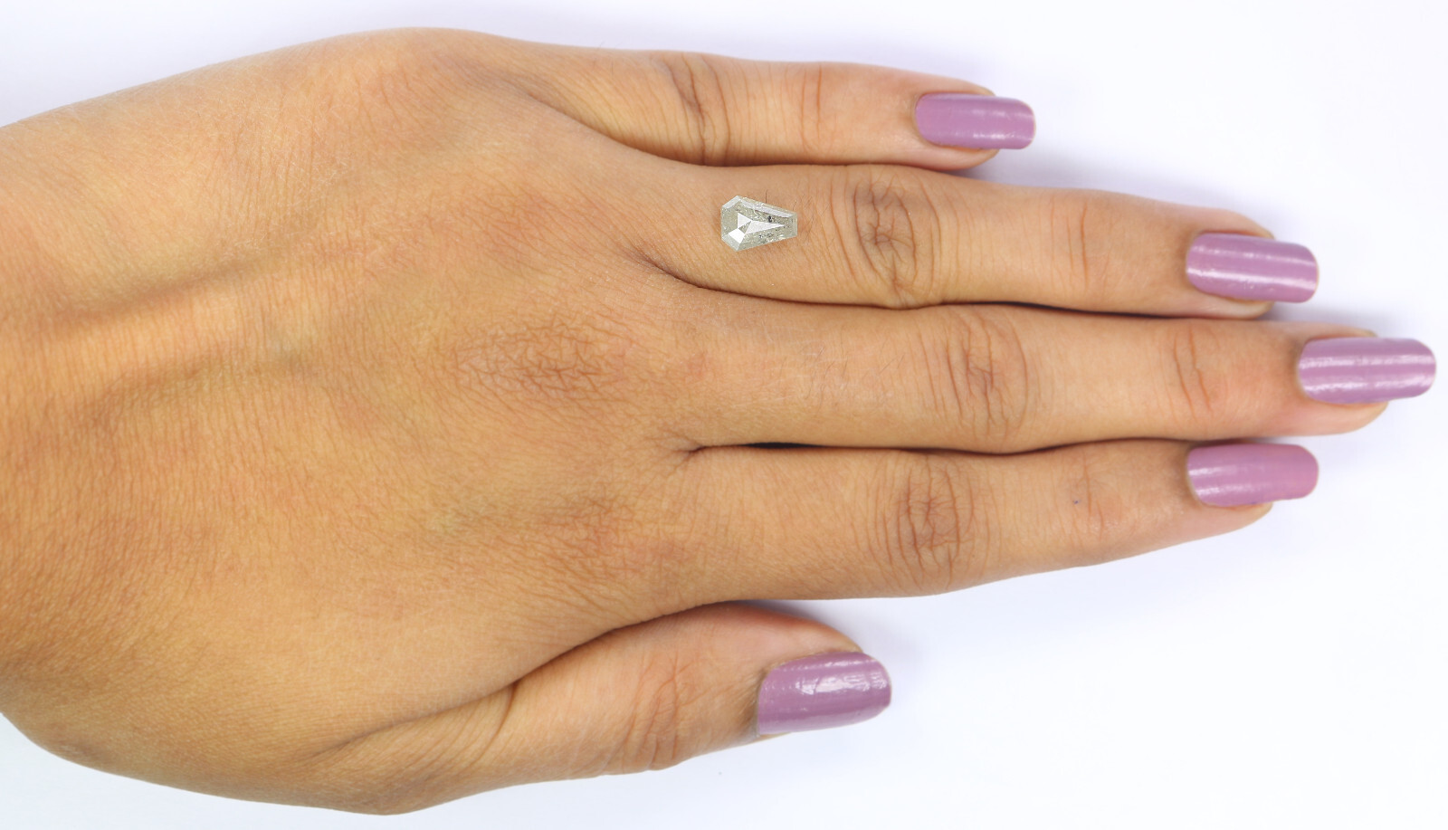 1.26 Ct Natural Loose Coffin Shape Diamond 7.90 MM Grey Color Diamond LQ2907