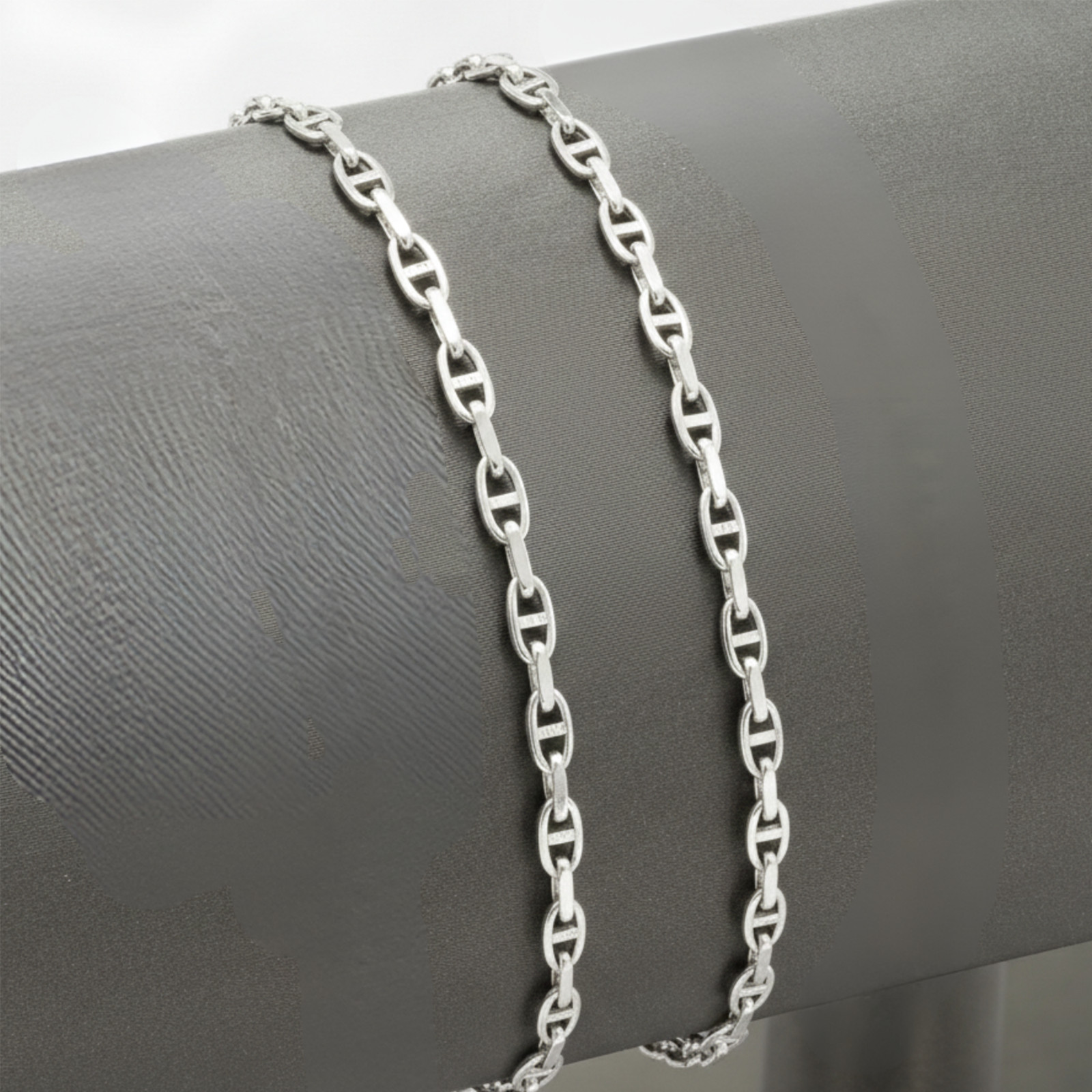 Solid 925 Sterling Silver 2.75mm Anchor Mariner Chain Italian Bracelet 7″ 7.5″