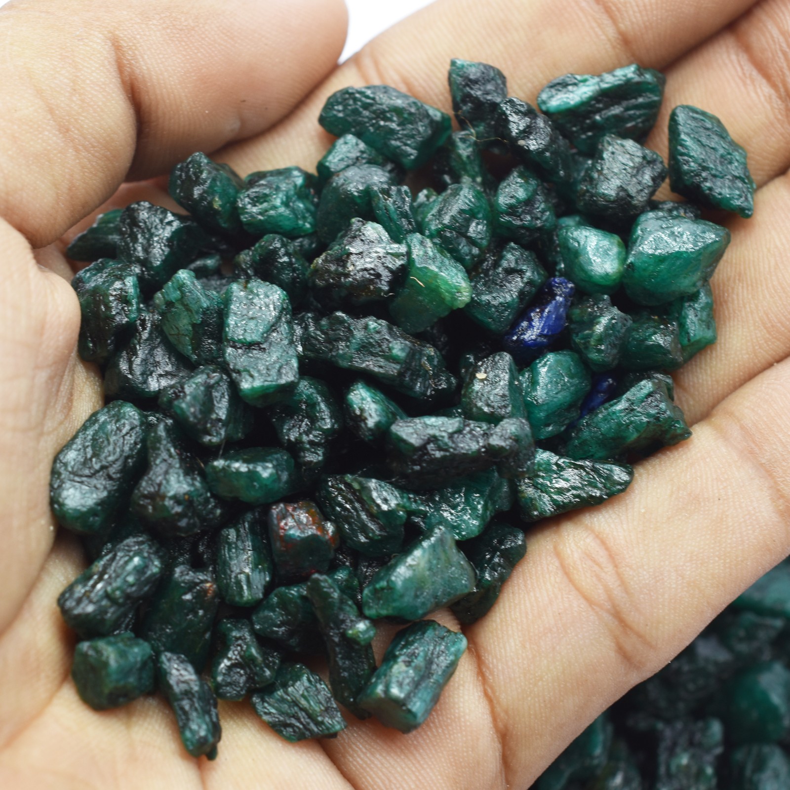 CERTIFIED 454.25 Ct Natural COLOMBIAN Green Emerald Rough Loose Gemstone Lot