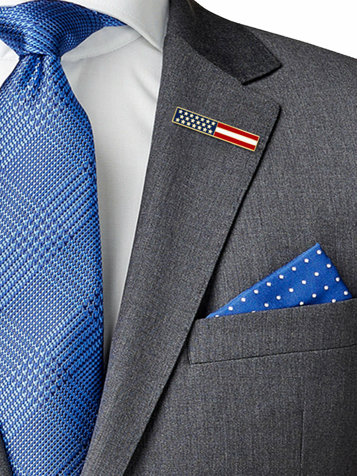 PinMart’s American Flag USA Citation Bar Police Officer Firefighter Lapel Pin