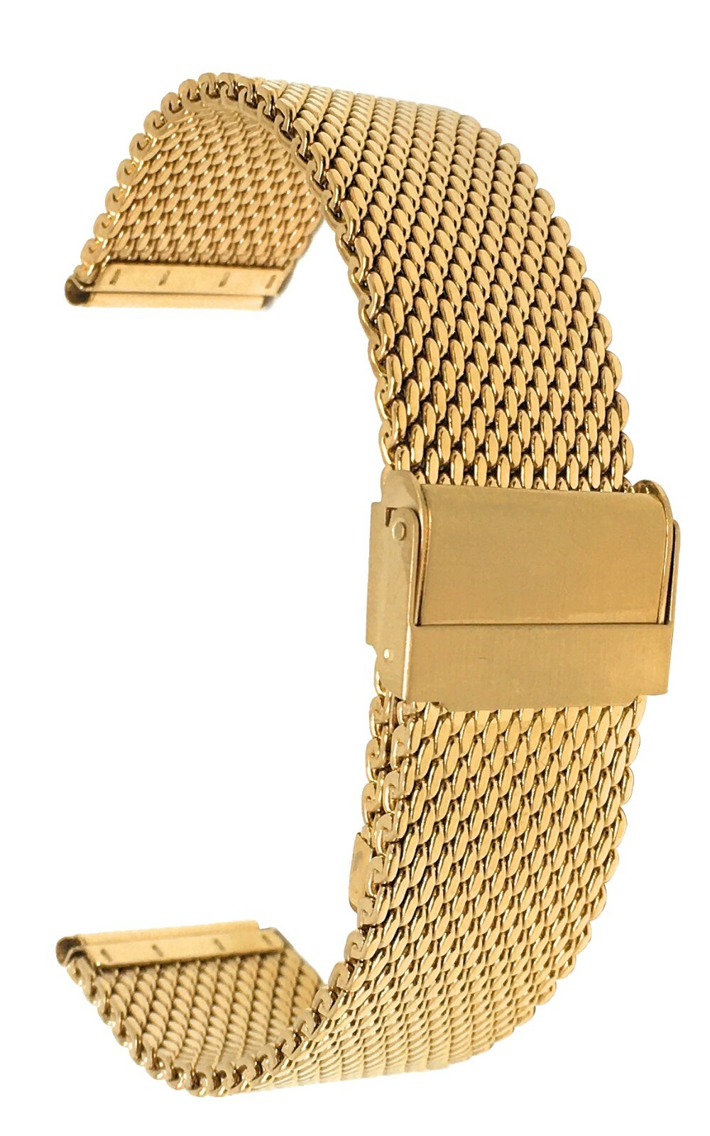 Bandini Stainless Steel Mesh Watch Band Strap, Thick Metal – 18mm 20mm 22mm 24mm