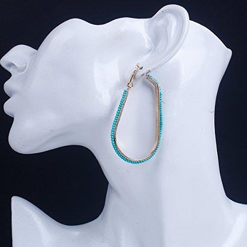Sexy Sparkles Women’s Beaded tassel earrings Long Fringe Lightweight Drop Earrin
