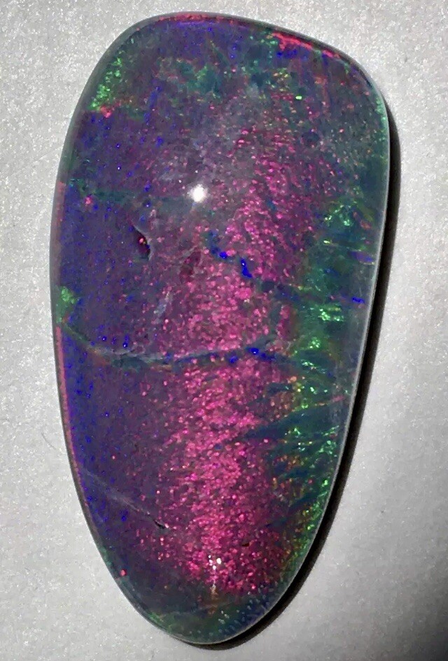BRILLIANT GIANT 17.90cts AUSTRALIA OPAL TRIPLET RAINBOW🌈 PEACOCK HARLEQUIN FIRE
