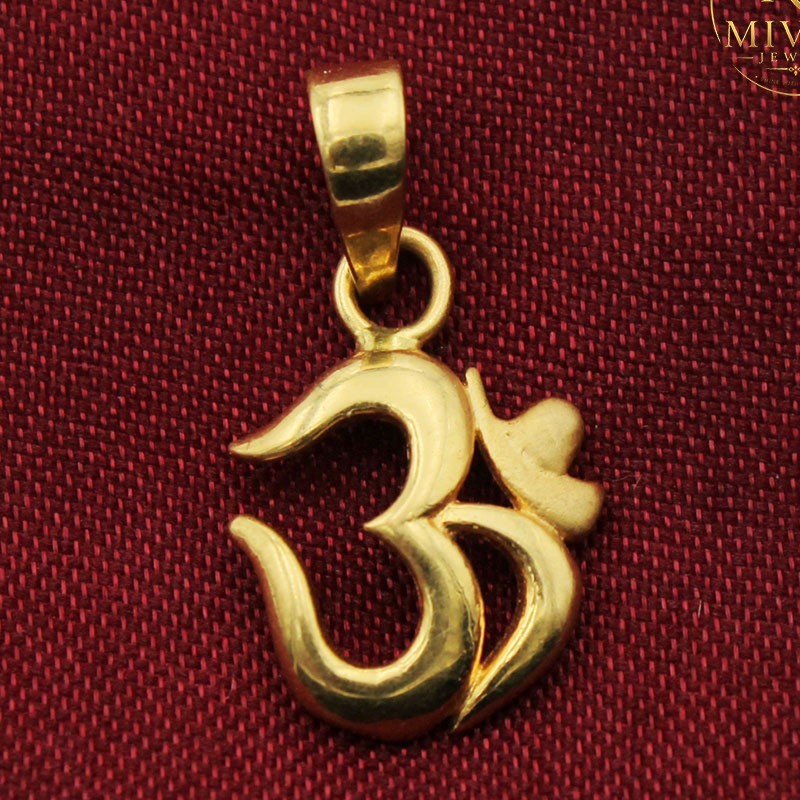 Elegant Spiritual Gold Jewelry Pendant, Meaningful Gold Gift 2.4cm x 1cm 2.5cm