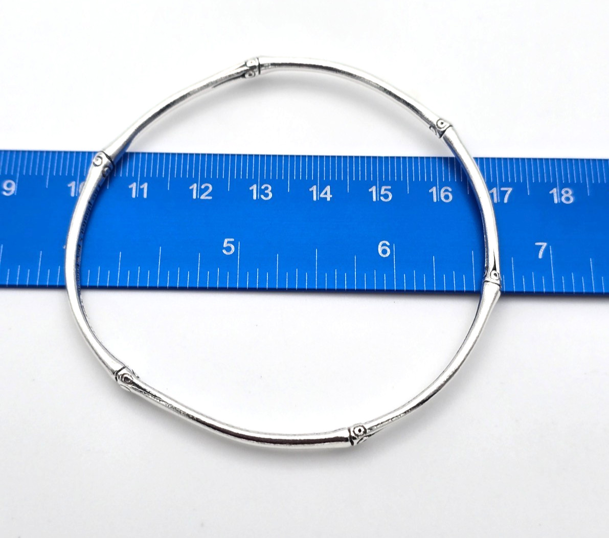 John Hardy Sterling Silver “This Planted 5 Bamboos” Bangle Bracelet