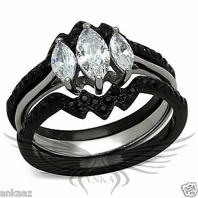 Brilliant Marquise Cut Cubic Zircon CZ AAA Wedding Set 5 6 7 8 9 10 11 Tk1347