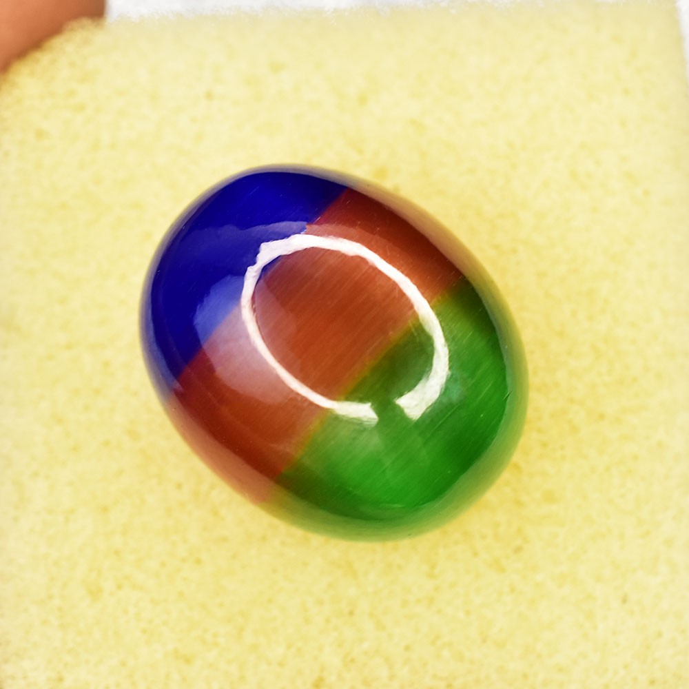 CERTIFIED Natural Multicolor Tourmaline 72 Ct Oval Cut Loose Gemstone For Gift